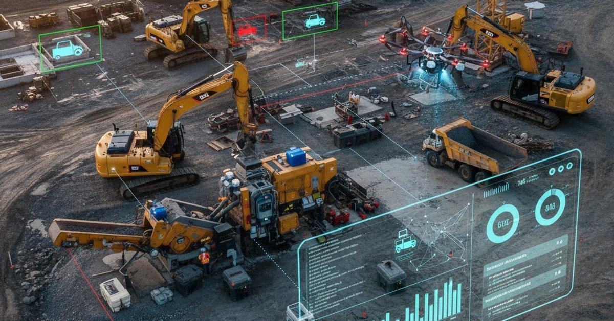Commercial construction build progress monitoring