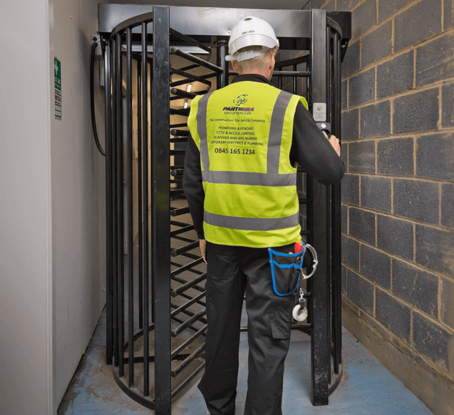 Commercial construction site access governance